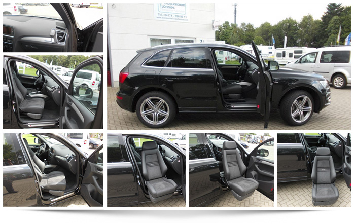 Turny Evo - Dreh-Hubsitz an einem Audi q5